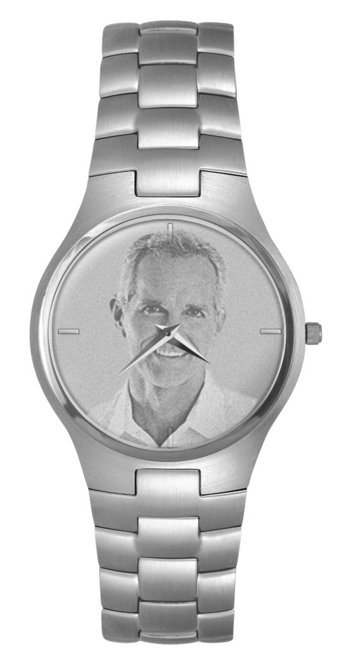 Men’s Custom Swiss QuartzLine Photo Laser Watch