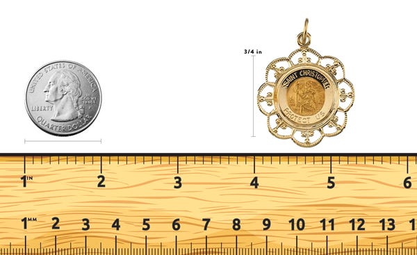 Saint Christopher Religious Medal