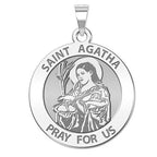 Saint Agatha Round Religious Medal