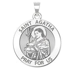 Saint Agatha Round Religious Medal