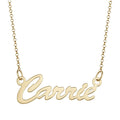 Script Name Necklace with Chain