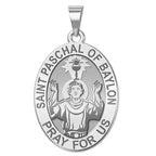 Saint Paschal Of Baylon Medal Oval
