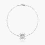 Round Saint Patrick with Open Border Paperclip Bracelet