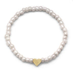 Colorful Heart Beaded Charm Bracelet