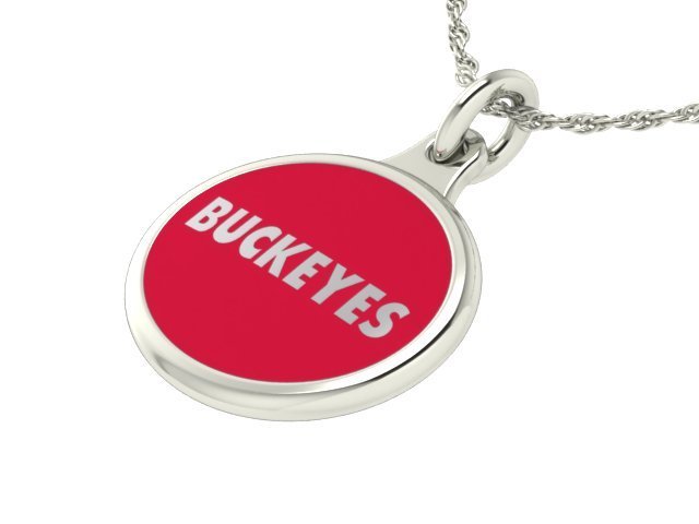 Ohio State Buckeyes Two Tone Logo Charm