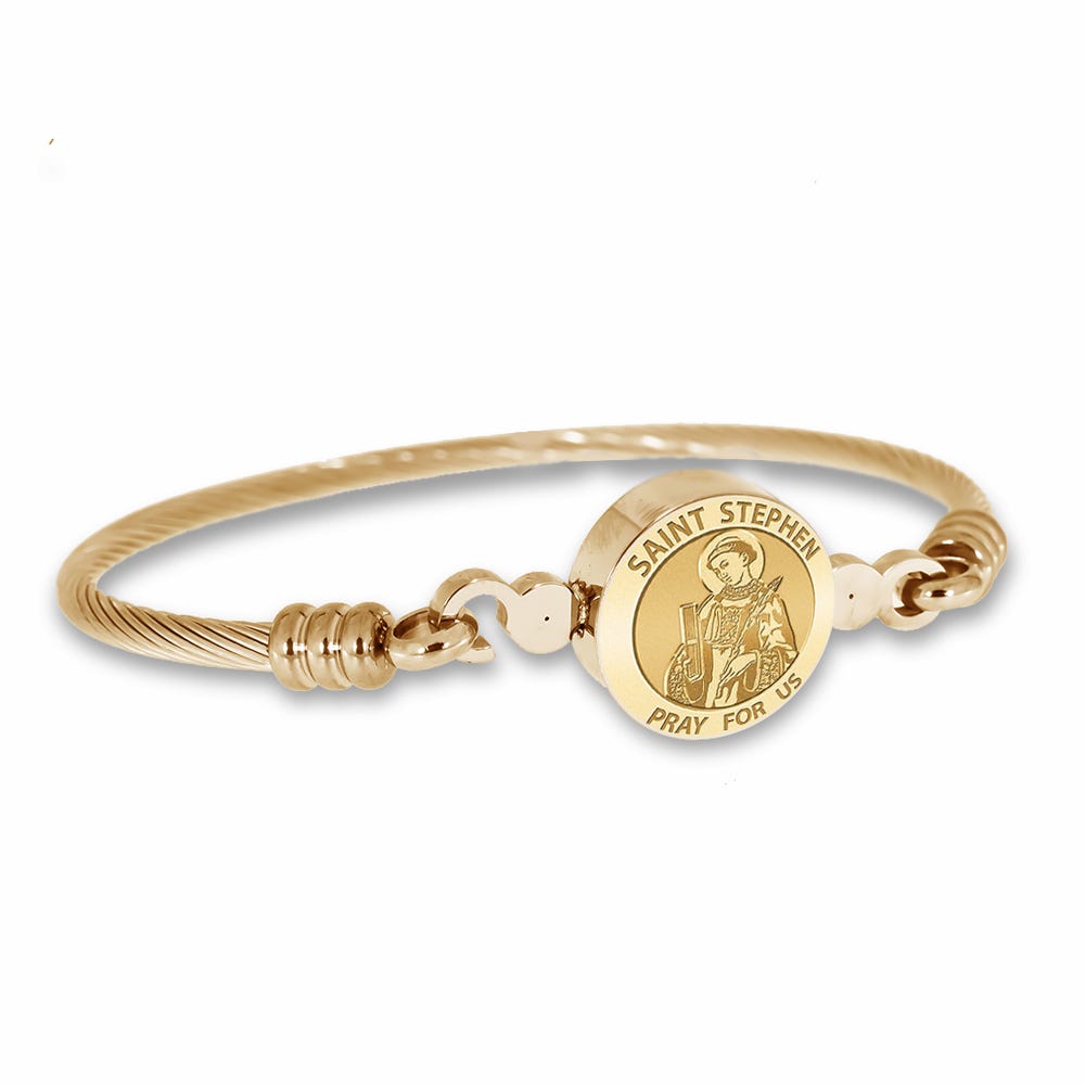 Saint Stephen Bangle Bracelet