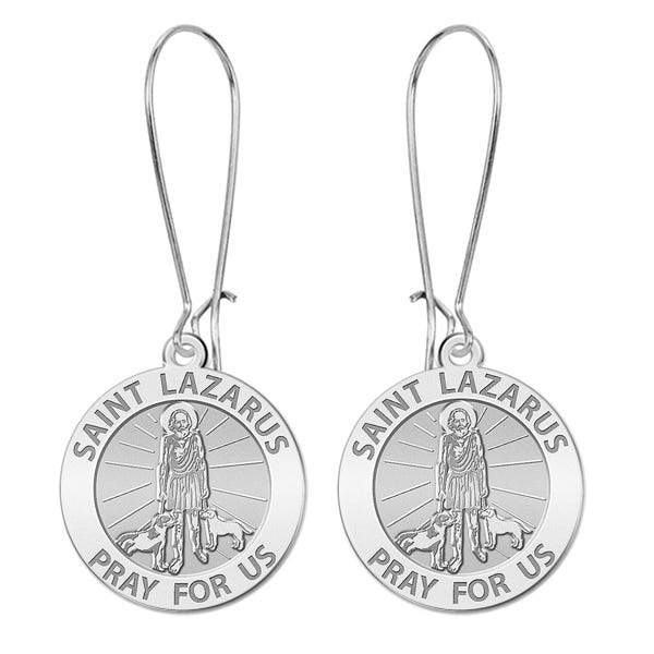 Saint Lazarus Religious Earrings