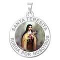 Santa Teresita Religious Color Round Medal