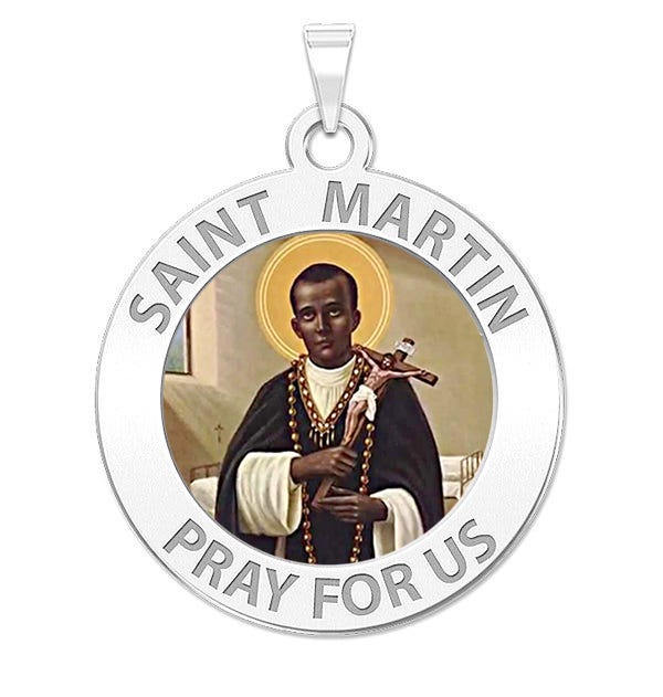 Saint Martin De Porres Religious Medal Color
