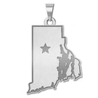Personalized Rhode Island Pendant or Charm
