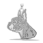 Boston Terrier Dog Portrait Charm or Pendant