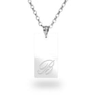Dainty Initial Tag Necklace
