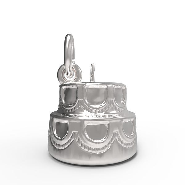 Hollow Two-Tier Cake with Candle Charm