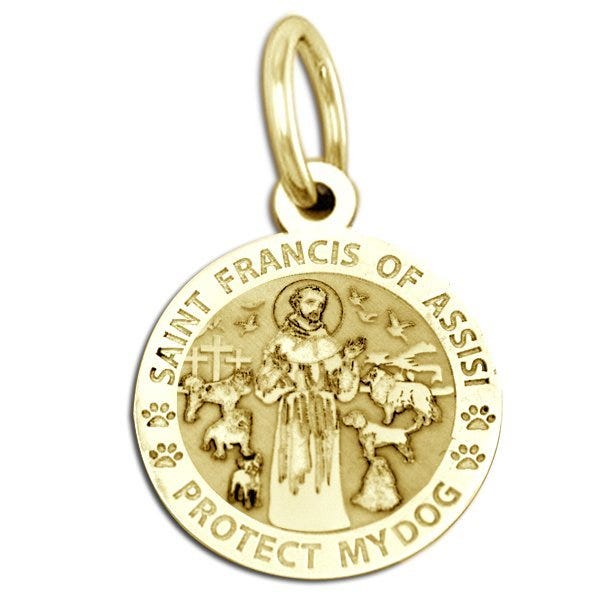 Saint Francis Of Assisi Protect My Dog Pet Tag