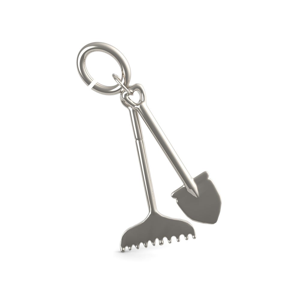 Rake &' Shovel Charm