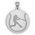 Baseball w/ Batter Silhouette Medal