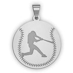 Baseball w/ Batter Silhouette Medal