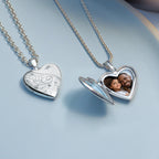 Floral Heart with Star Design Locket