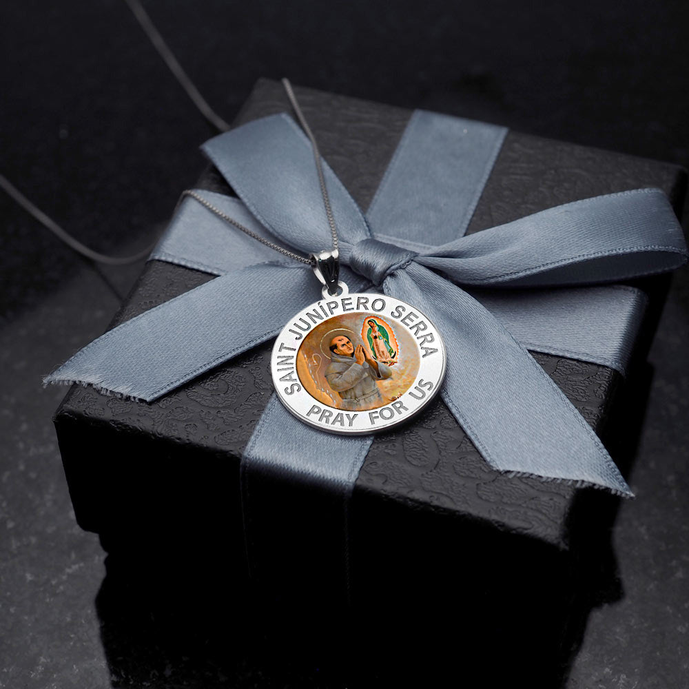 Saint Junipero Serra Religious Color Medal "EXCLUSIVE"