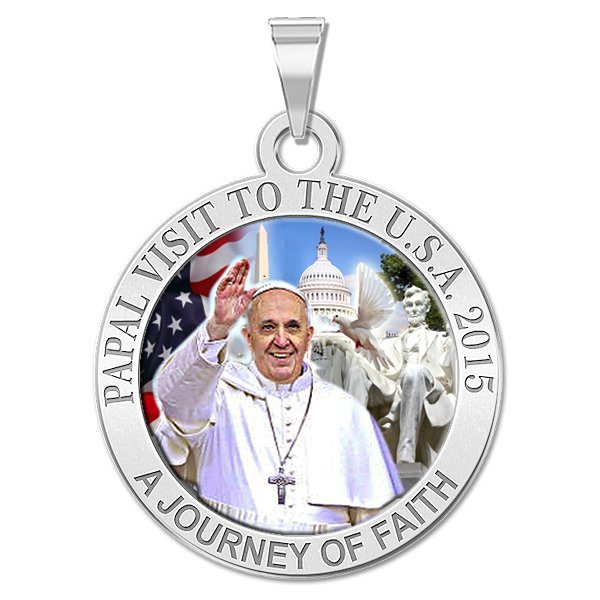 Pope Francis Papal Washington DC Visit 2015 - "A Journey of Faith" Color Medal