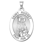 Saint Audrey Oval Religious Medal