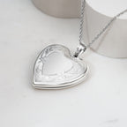 Floral Heart Mirror Locket