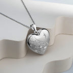Floral Heart with Star Design Locket