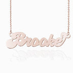 Personalized Classic Script Name Necklace with Chain