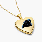 Officially Licensed Carolina Panthers Heart Locket