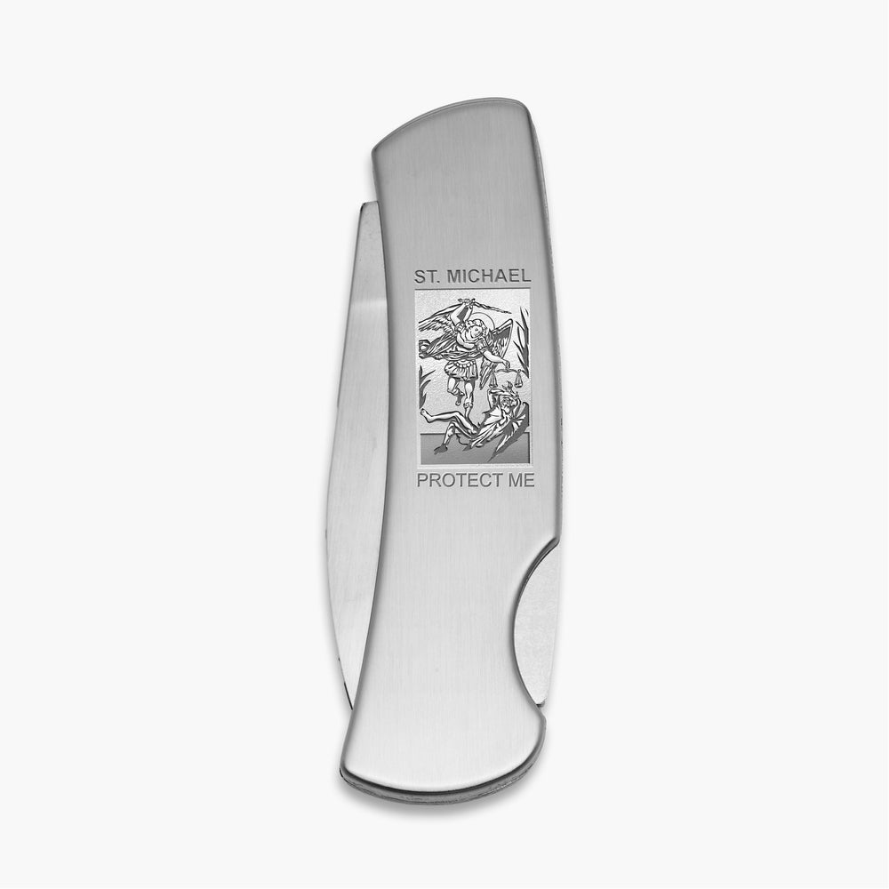 Stainless Steel Saint Michael Knife