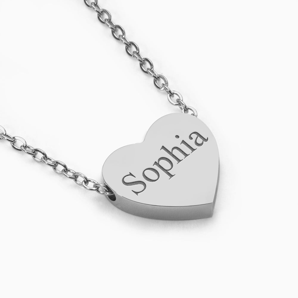 Custom Name Stainless Steel Heart Necklace — source 9