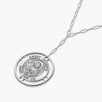 Round Saint Joseph Medal with Open Border Necklace