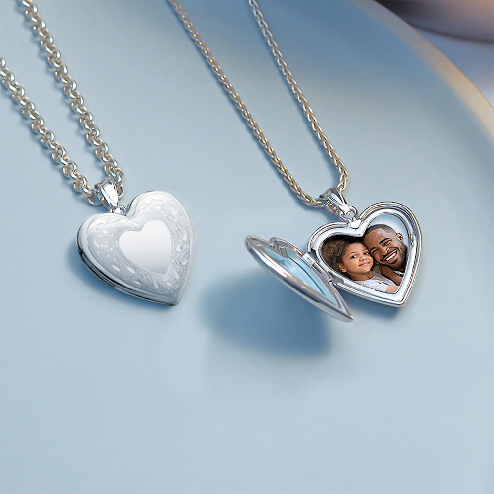 Floral Heart Border Design Locket