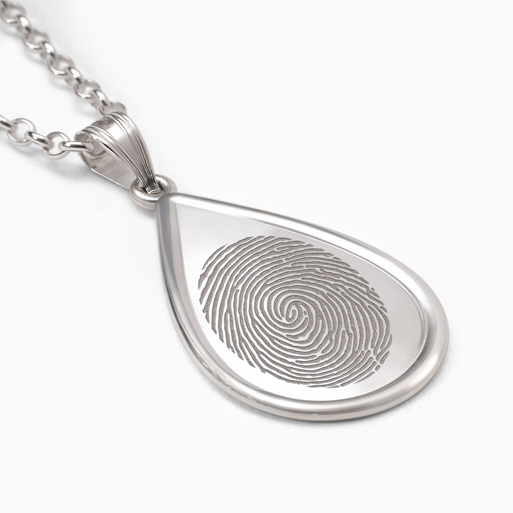 3D Teardrop Shape with Fingerprint