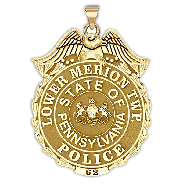Personalized Lower Merion Township Police Badge with Your Number