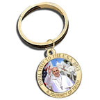 Pope Francis - Papal Visit Washington D.C. 2015 Color Religious Engravable Keychain