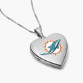 Officially Licensed Miami Dolphins Heart Locket