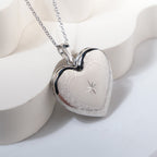 Heart with Scroll Border and Star Design Locket