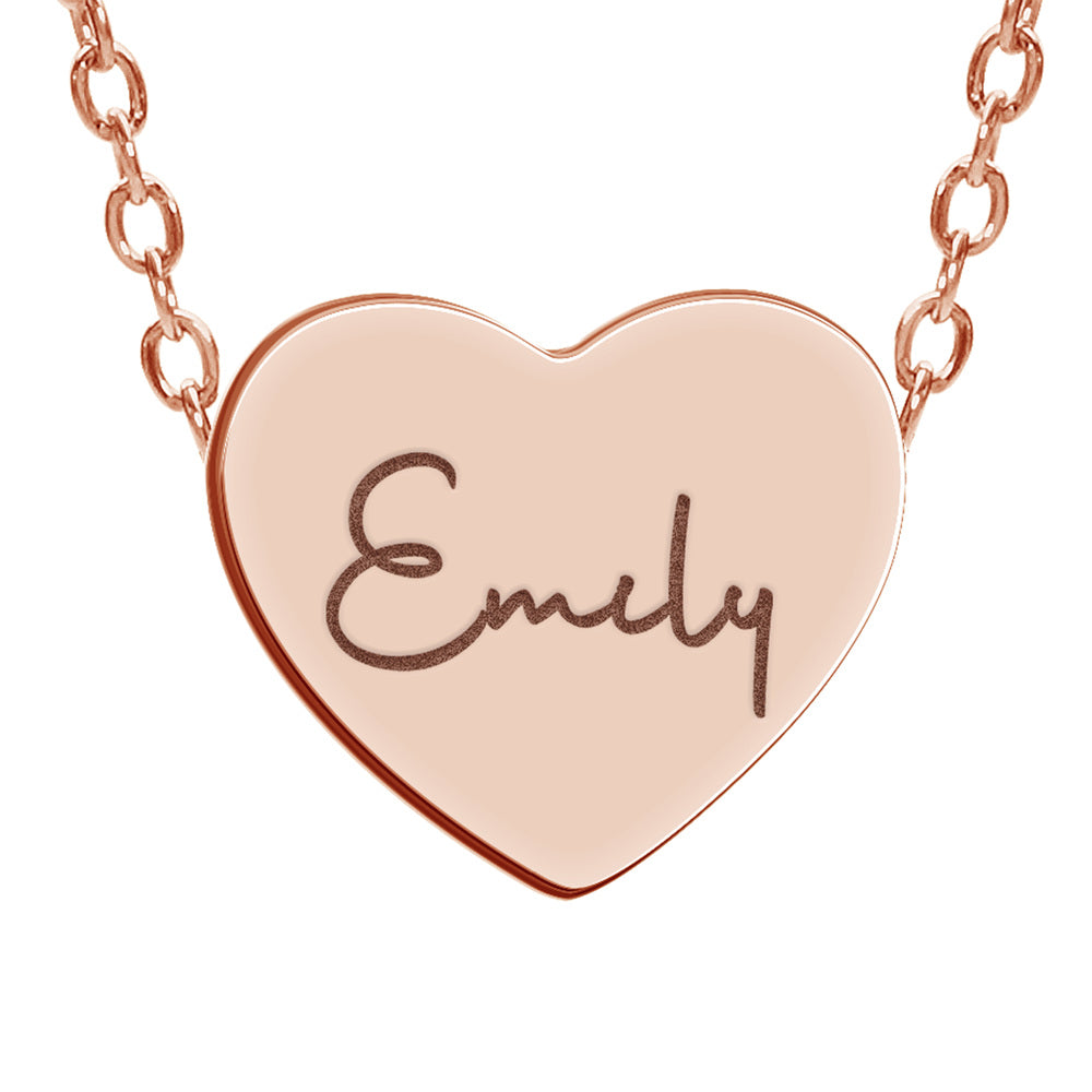 Custom Name Stainless Steel Heart Necklace — source 3