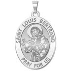 Saint Louis Bertrand Oval Religious Medal