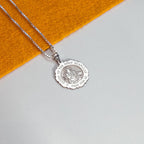 Scapular Scalloped Round Religious Medal "EXCLUSIVE"