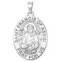 Saint Francis of Assisi Oval Religious Medal