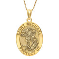 Saint Michael Oval Religious Medal