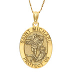 Saint Michael Oval Religious Medal
