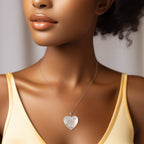 Floral Heart with Star Design Locket