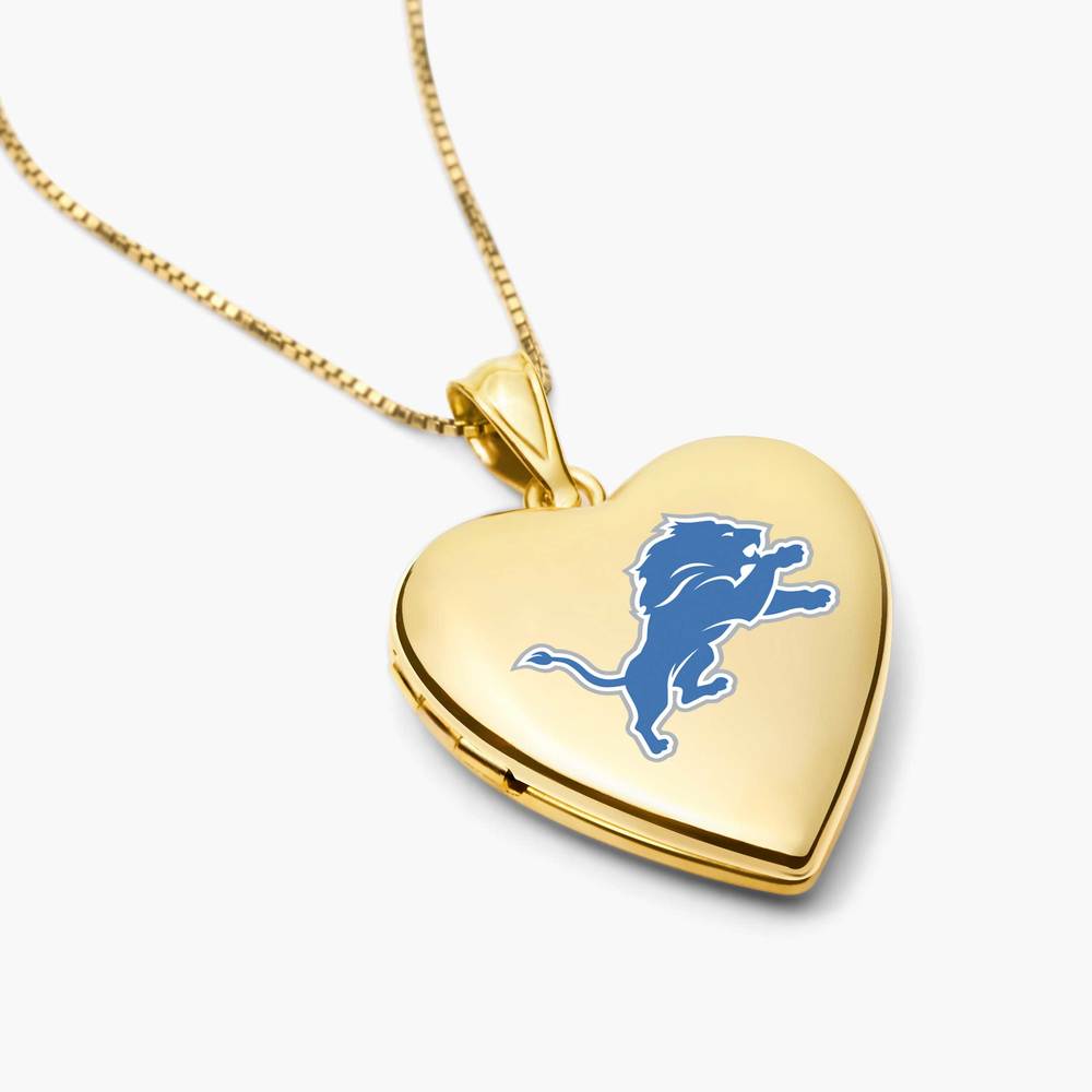 Officially Licensed Detroit Lions Heart Locket
