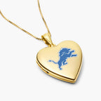 Officially Licensed Detroit Lions Heart Locket