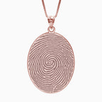 Custom Fingerprint Oval Charm or Pendant