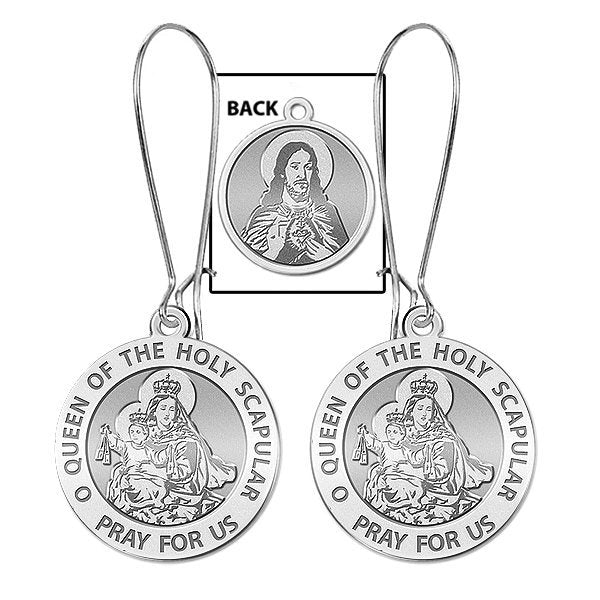 Scapular Medal [Double Sided] Earrings "EXCLUSIVE"