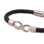 Personalized Infinity Mens Rope Bracelet